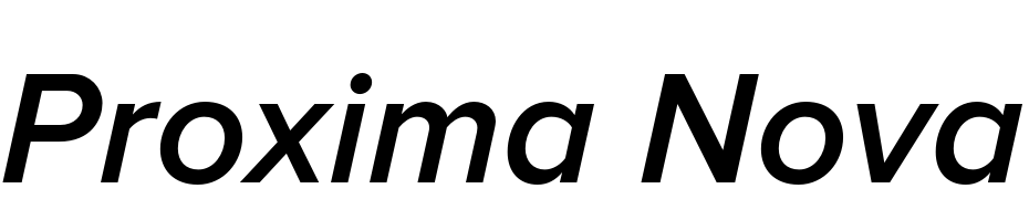 Proxima Nova Semibold Italic cкачати шрифт безкоштовно